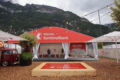 Promostand der Glarner Kantonalbank am ESAF 2025.