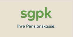 Logo der sgpk, Pensionskasse für nachhaltige berufliche Vorsorge in der Schweiz.