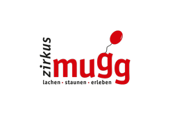 Zirkus Mugg-Logo, Partner im Vorteilsprogramm Glarner Set der GLKB für exklusive Vergünstigungen.