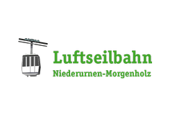 Luftseilbahn Niederurnen-Morgenholz-Logo, Partner im Vorteilsprogramm Glarner Set der GLKB für exklusive Vergünstigungen.