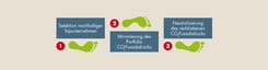 Schrittweises Vorgehen Neutralisierung CO2-Fussabdruck
