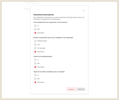 Finanzassistent Analyse Steuern mit Übersicht möglicher steuerlich abziehbarer Transaktionen.