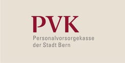 Logo der Personalvorsorgekasse der Stadt Bern für berufliche Vorsorge und Pensionsleistungen.
