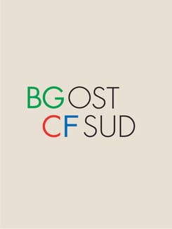 Logo von BG OST CF SUD mit farblich hervorgehobenen Initialen auf hellem Hintergrund.